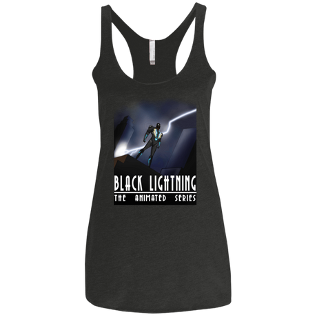 T-Shirts Vintage Black / X-Small Black Lightning Series Women's Triblend Racerback Tank