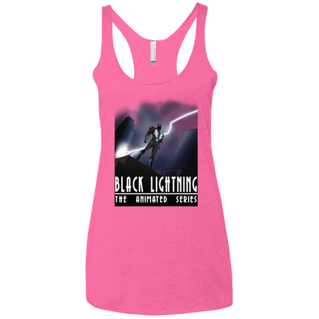 T-Shirts Vintage Pink / X-Small Black Lightning Series Women's Triblend Racerback Tank