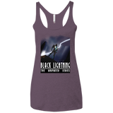 T-Shirts Vintage Purple / X-Small Black Lightning Series Women's Triblend Racerback Tank