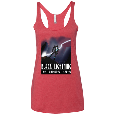 T-Shirts Vintage Red / X-Small Black Lightning Series Women's Triblend Racerback Tank