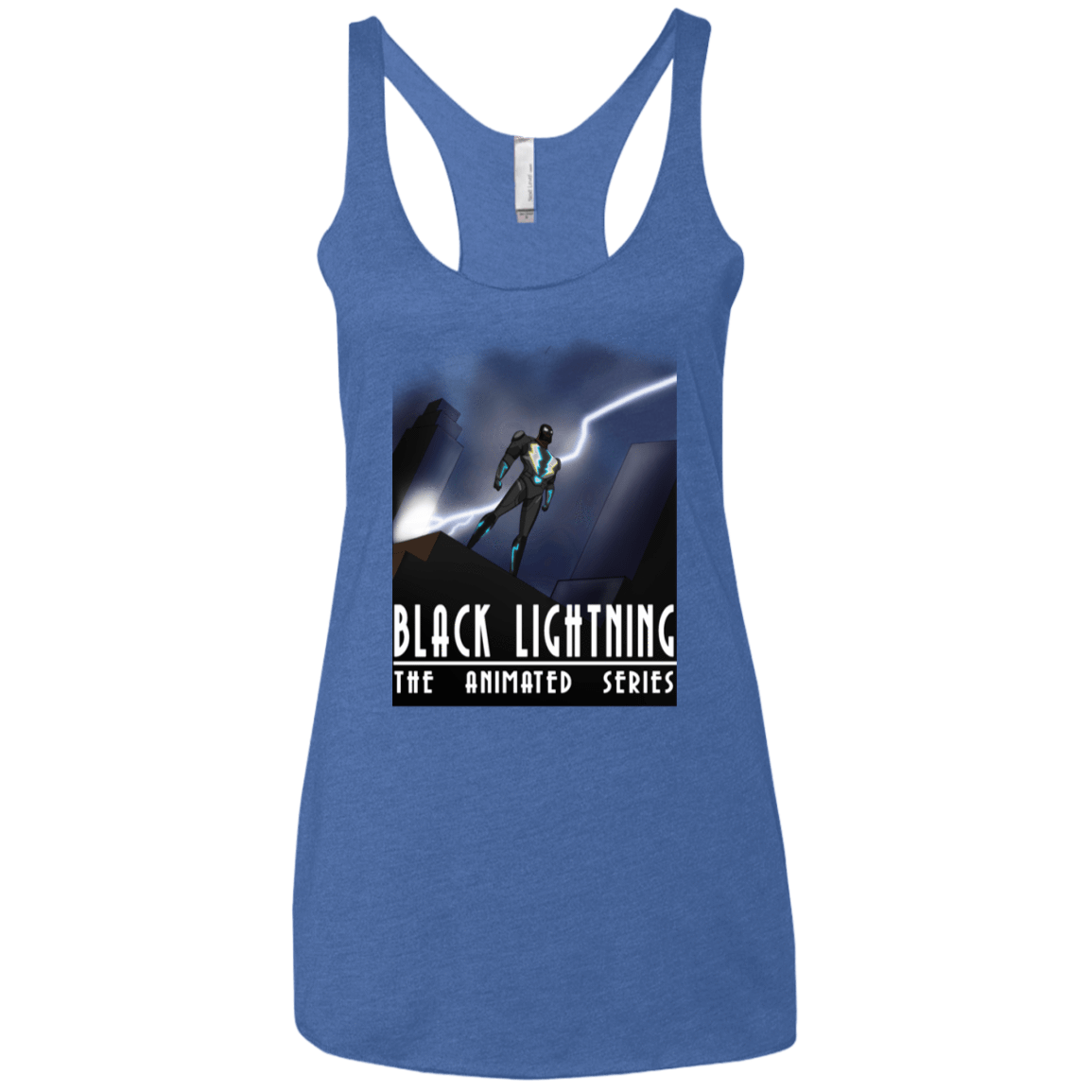 T-Shirts Vintage Royal / X-Small Black Lightning Series Women's Triblend Racerback Tank