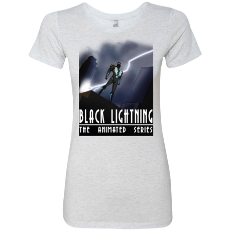 T-Shirts Heather White / S Black Lightning Series Women's Triblend T-Shirt