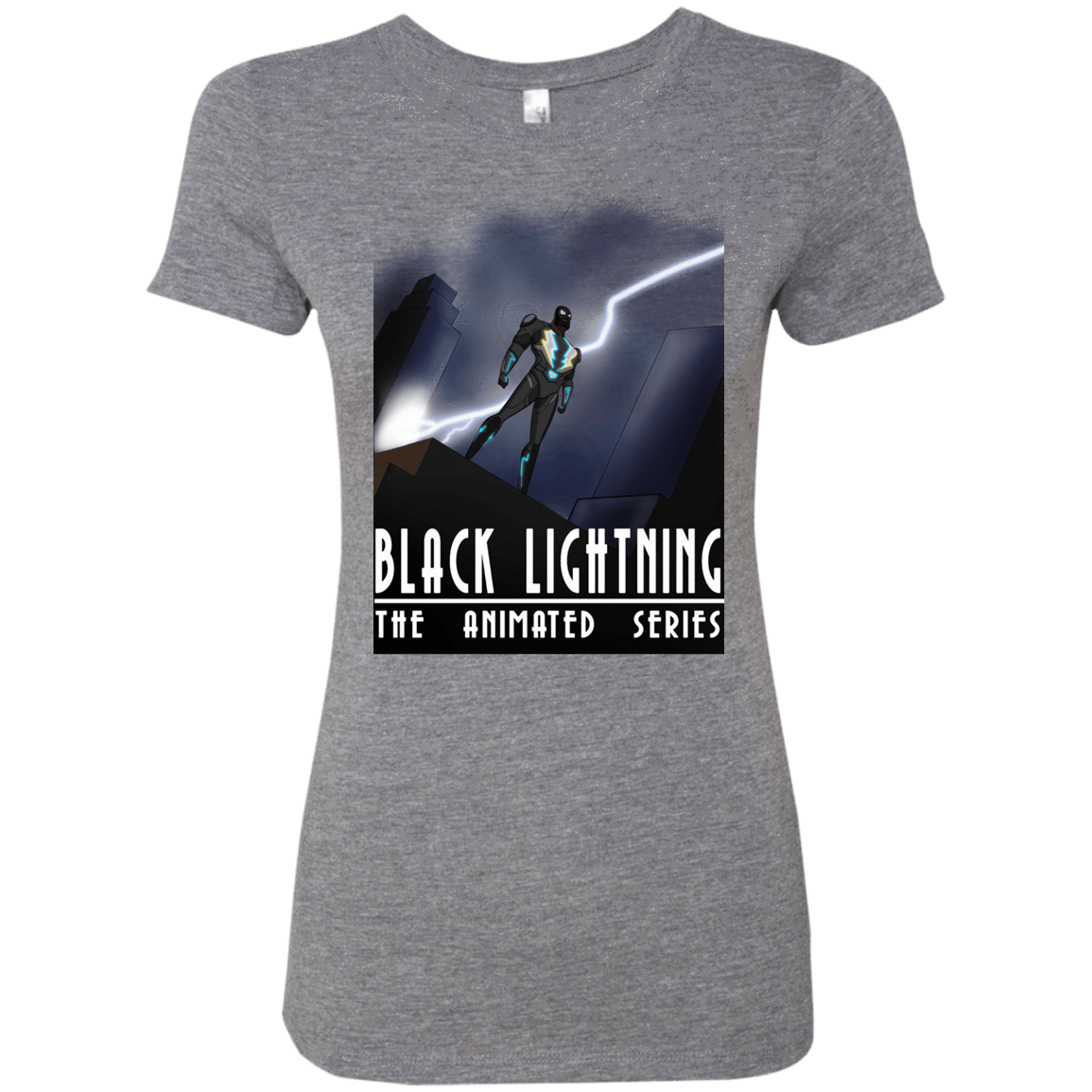 T-Shirts Premium Heather / S Black Lightning Series Women's Triblend T-Shirt