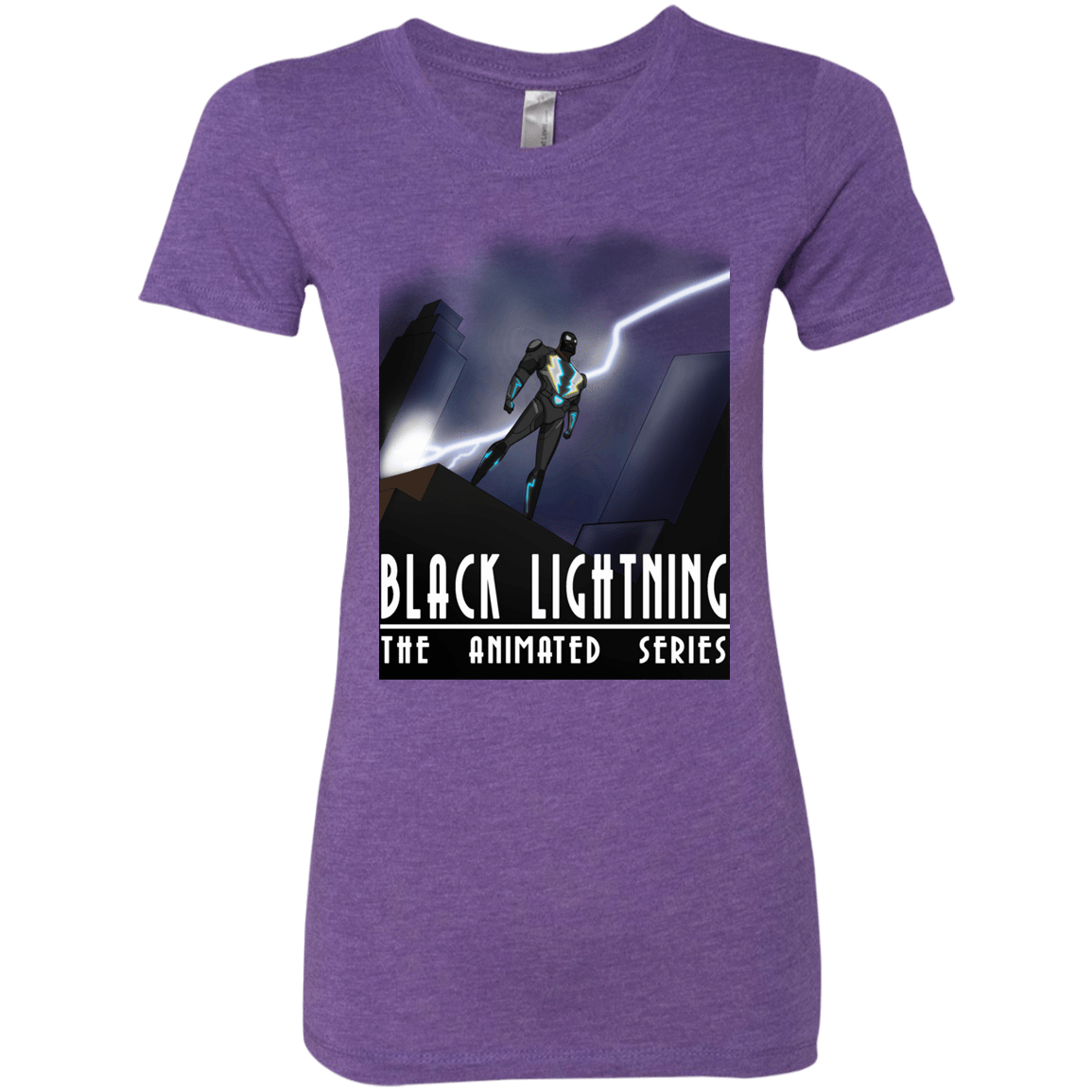 T-Shirts Purple Rush / S Black Lightning Series Women's Triblend T-Shirt
