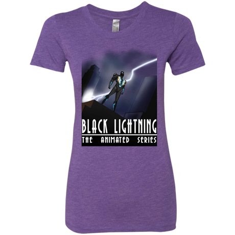 T-Shirts Purple Rush / S Black Lightning Series Women's Triblend T-Shirt