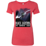 T-Shirts Vintage Red / S Black Lightning Series Women's Triblend T-Shirt