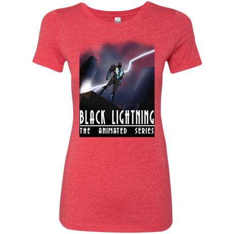 T-Shirts Vintage Red / S Black Lightning Series Women's Triblend T-Shirt