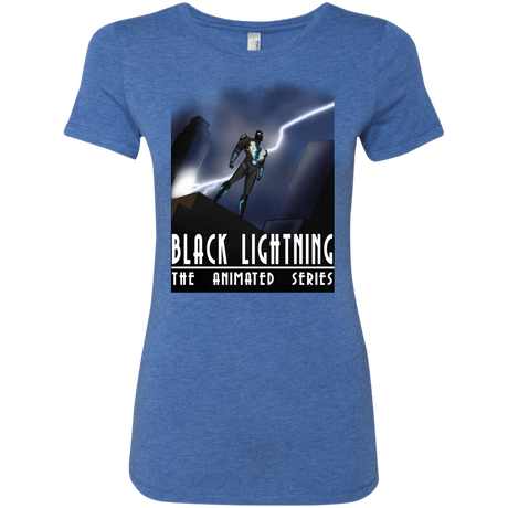 T-Shirts Vintage Royal / S Black Lightning Series Women's Triblend T-Shirt