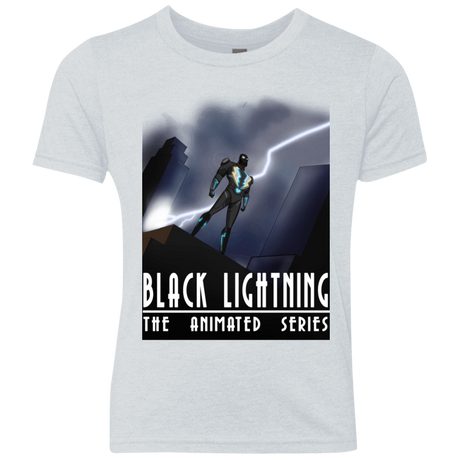 T-Shirts Heather White / YXS Black Lightning Series Youth Triblend T-Shirt