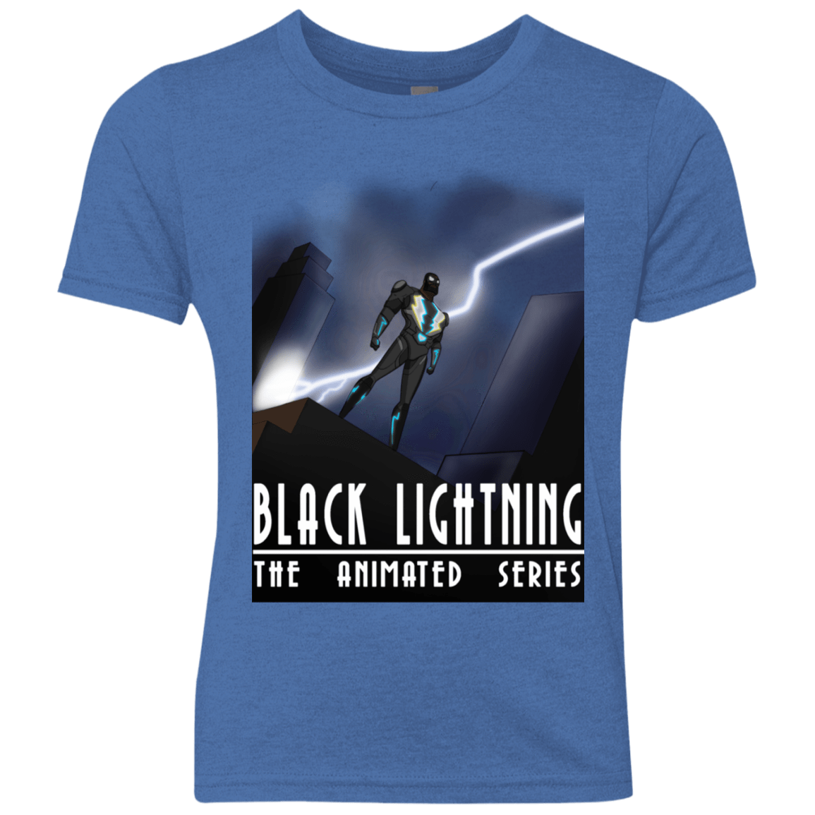 T-Shirts Vintage Royal / YXS Black Lightning Series Youth Triblend T-Shirt