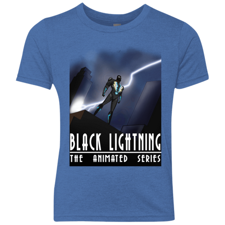 T-Shirts Vintage Royal / YXS Black Lightning Series Youth Triblend T-Shirt