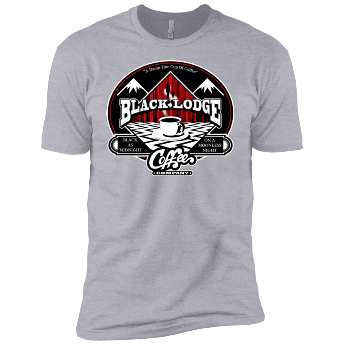 T-Shirts Heather Grey / YXS Black Lodge Coffee Company Boys Premium T-Shirt