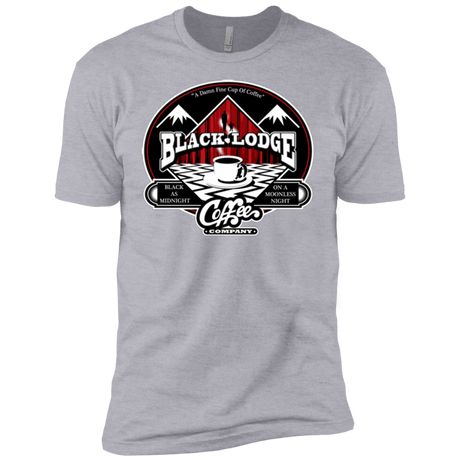 T-Shirts Heather Grey / YXS Black Lodge Coffee Company Boys Premium T-Shirt