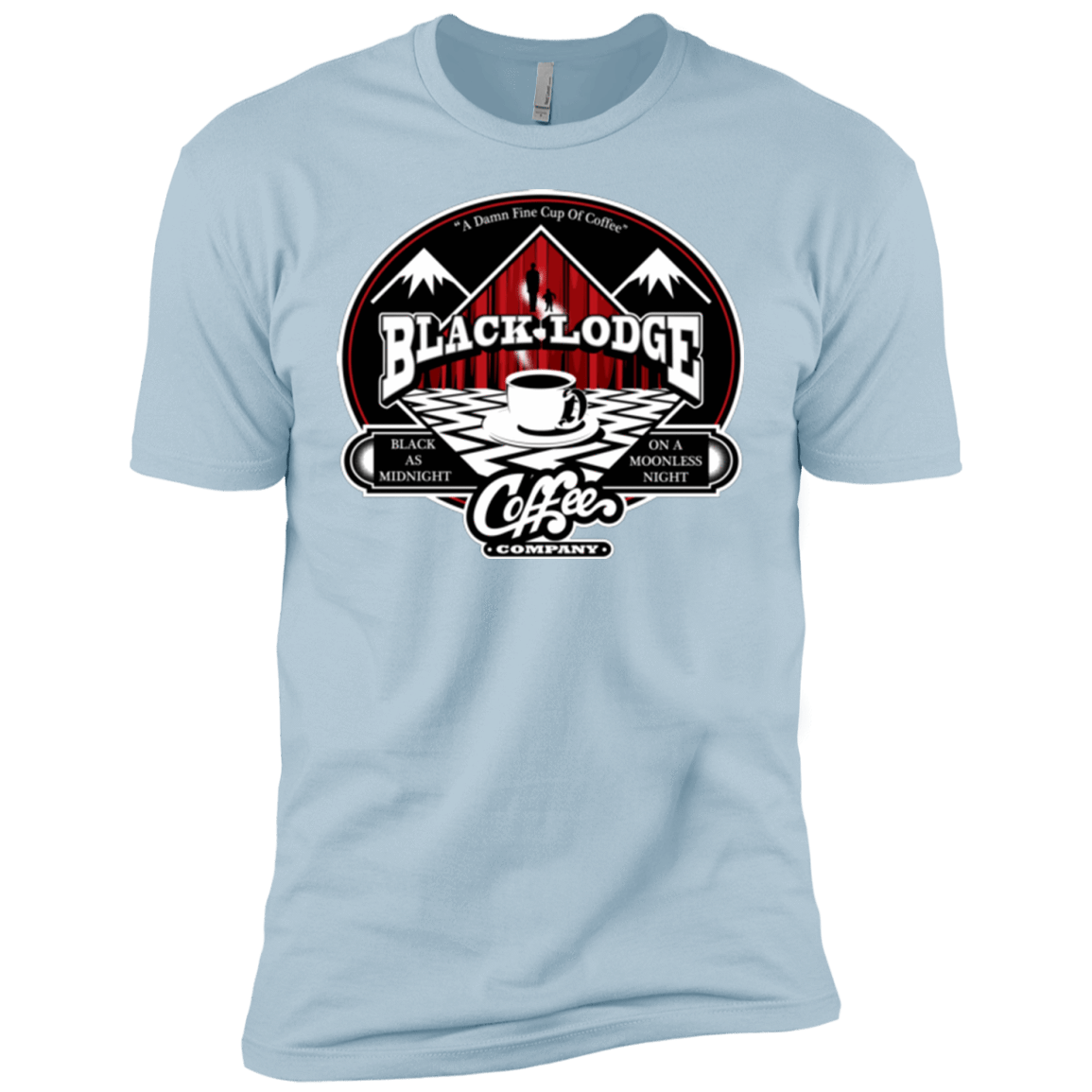 T-Shirts Light Blue / YXS Black Lodge Coffee Company Boys Premium T-Shirt