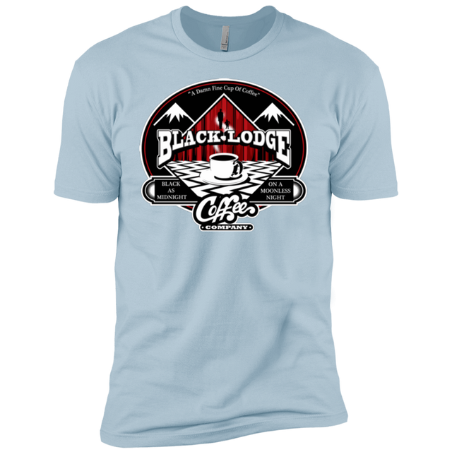T-Shirts Light Blue / YXS Black Lodge Coffee Company Boys Premium T-Shirt