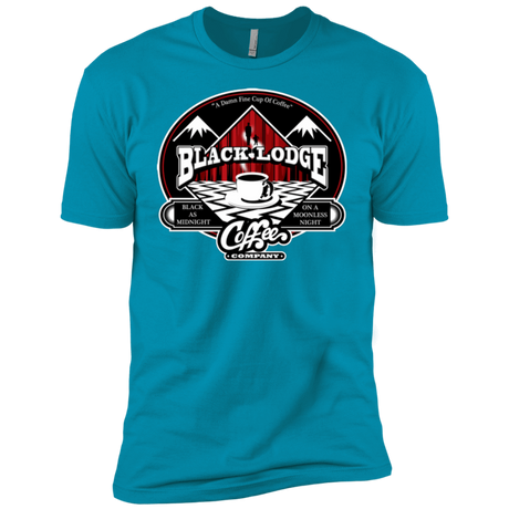 T-Shirts Turquoise / YXS Black Lodge Coffee Company Boys Premium T-Shirt