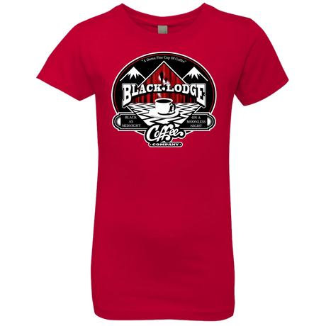 T-Shirts Red / YXS Black Lodge Coffee Company Girls Premium T-Shirt
