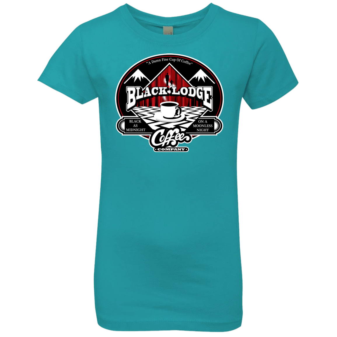 T-Shirts Tahiti Blue / YXS Black Lodge Coffee Company Girls Premium T-Shirt