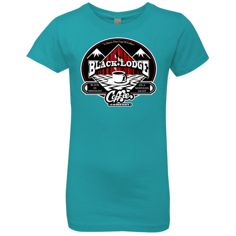 T-Shirts Tahiti Blue / YXS Black Lodge Coffee Company Girls Premium T-Shirt