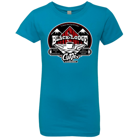 T-Shirts Turquoise / YXS Black Lodge Coffee Company Girls Premium T-Shirt
