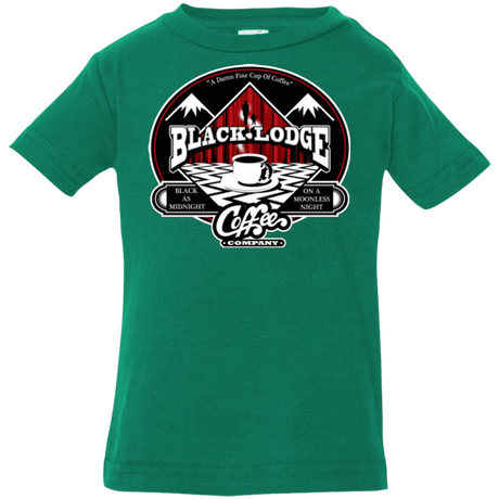 T-Shirts Kelly / 6 Months Black Lodge Coffee Company Infant Premium T-Shirt