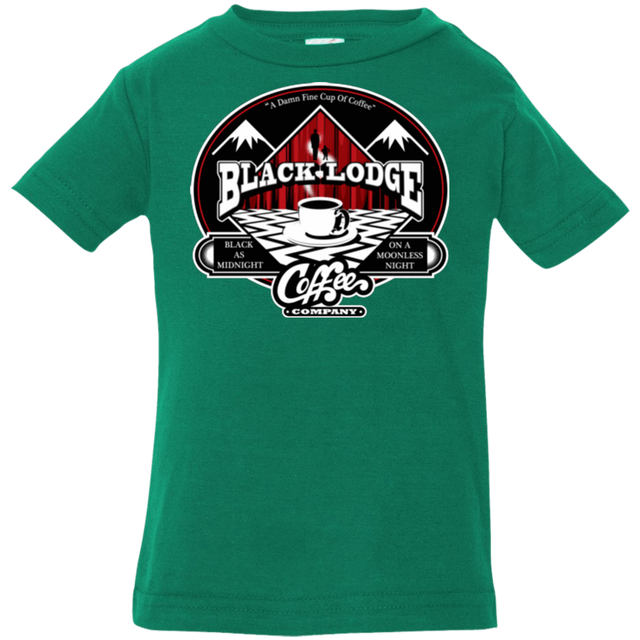 T-Shirts Kelly / 6 Months Black Lodge Coffee Company Infant Premium T-Shirt