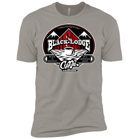 T-Shirts Light Grey / X-Small Black Lodge Coffee Company Men's Premium T-Shirt