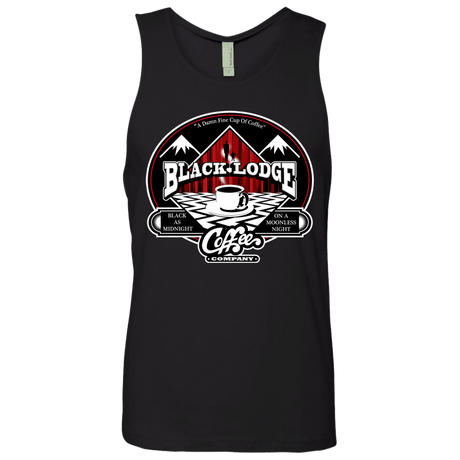 T-Shirts Black / Small Black Lodge Coffee Company Men's Premium Tank Top