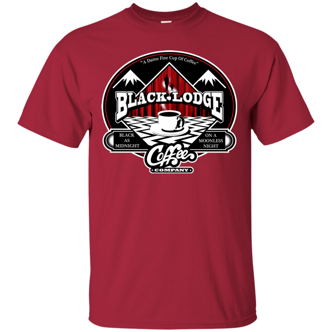 T-Shirts Cardinal / Small Black Lodge Coffee Company T-Shirt
