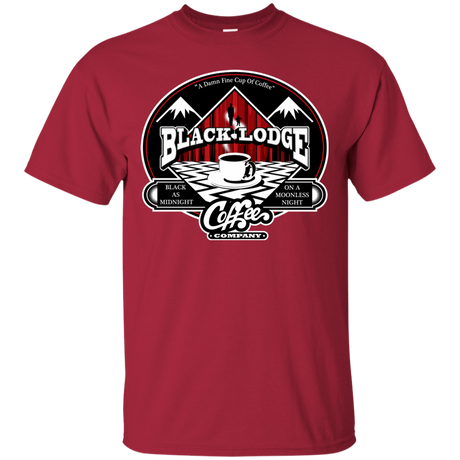 T-Shirts Cardinal / Small Black Lodge Coffee Company T-Shirt