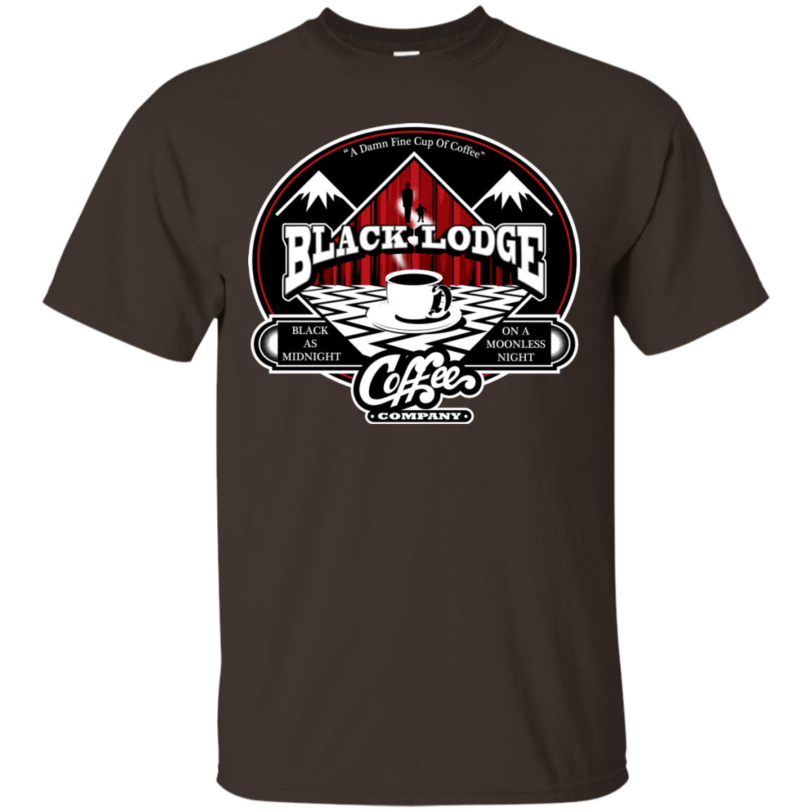 T-Shirts Dark Chocolate / Small Black Lodge Coffee Company T-Shirt