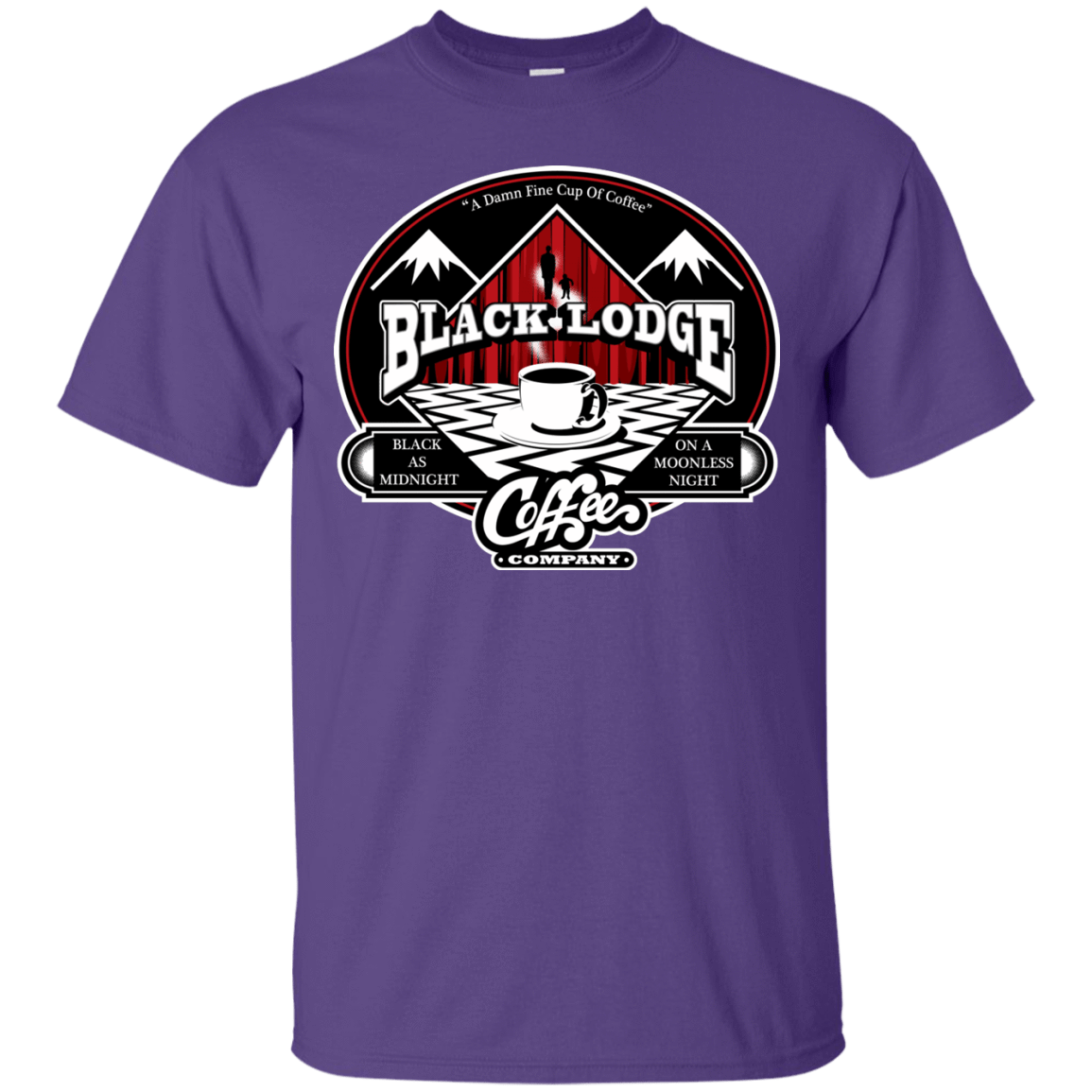 T-Shirts Purple / Small Black Lodge Coffee Company T-Shirt
