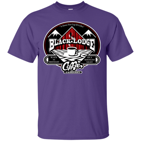 T-Shirts Purple / Small Black Lodge Coffee Company T-Shirt