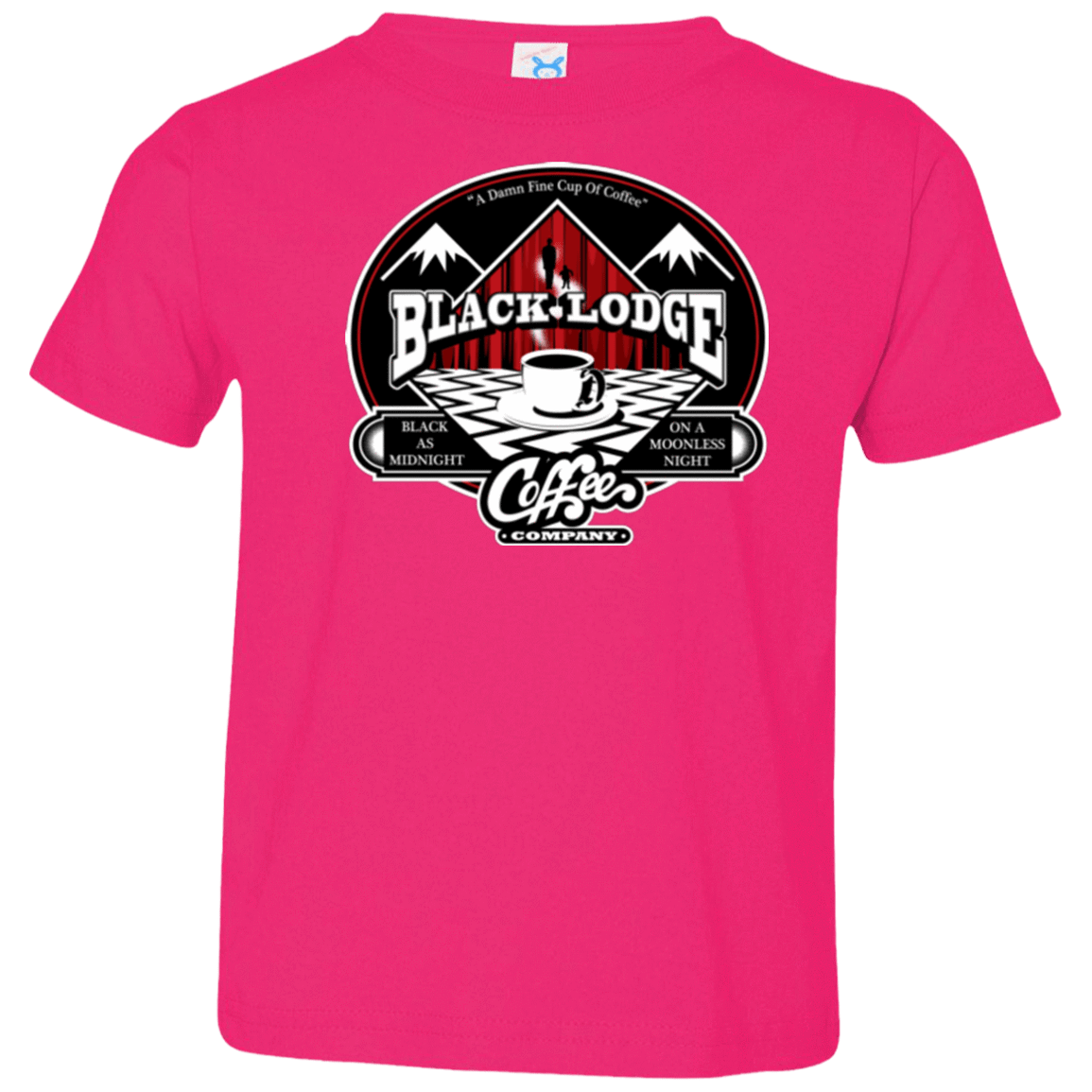 T-Shirts Hot Pink / 2T Black Lodge Coffee Company Toddler Premium T-Shirt