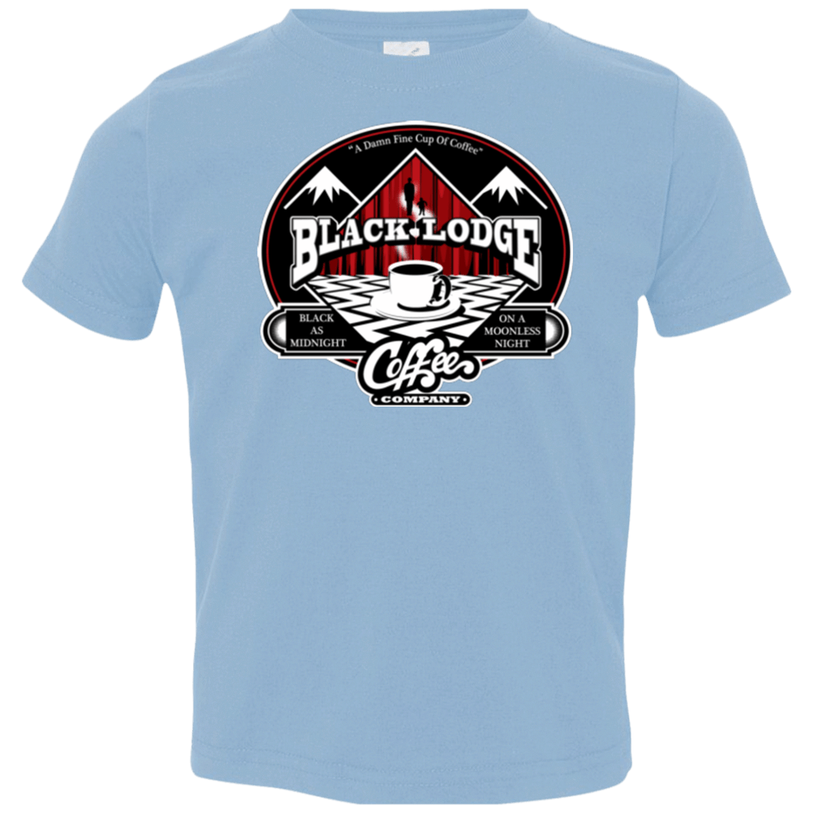 T-Shirts Light Blue / 2T Black Lodge Coffee Company Toddler Premium T-Shirt