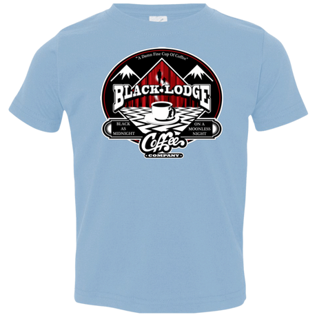 T-Shirts Light Blue / 2T Black Lodge Coffee Company Toddler Premium T-Shirt