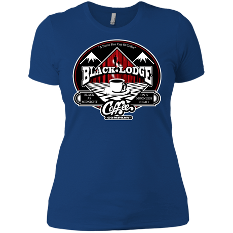 T-Shirts Royal / X-Small Black Lodge Coffee Company Women's Premium T-Shirt