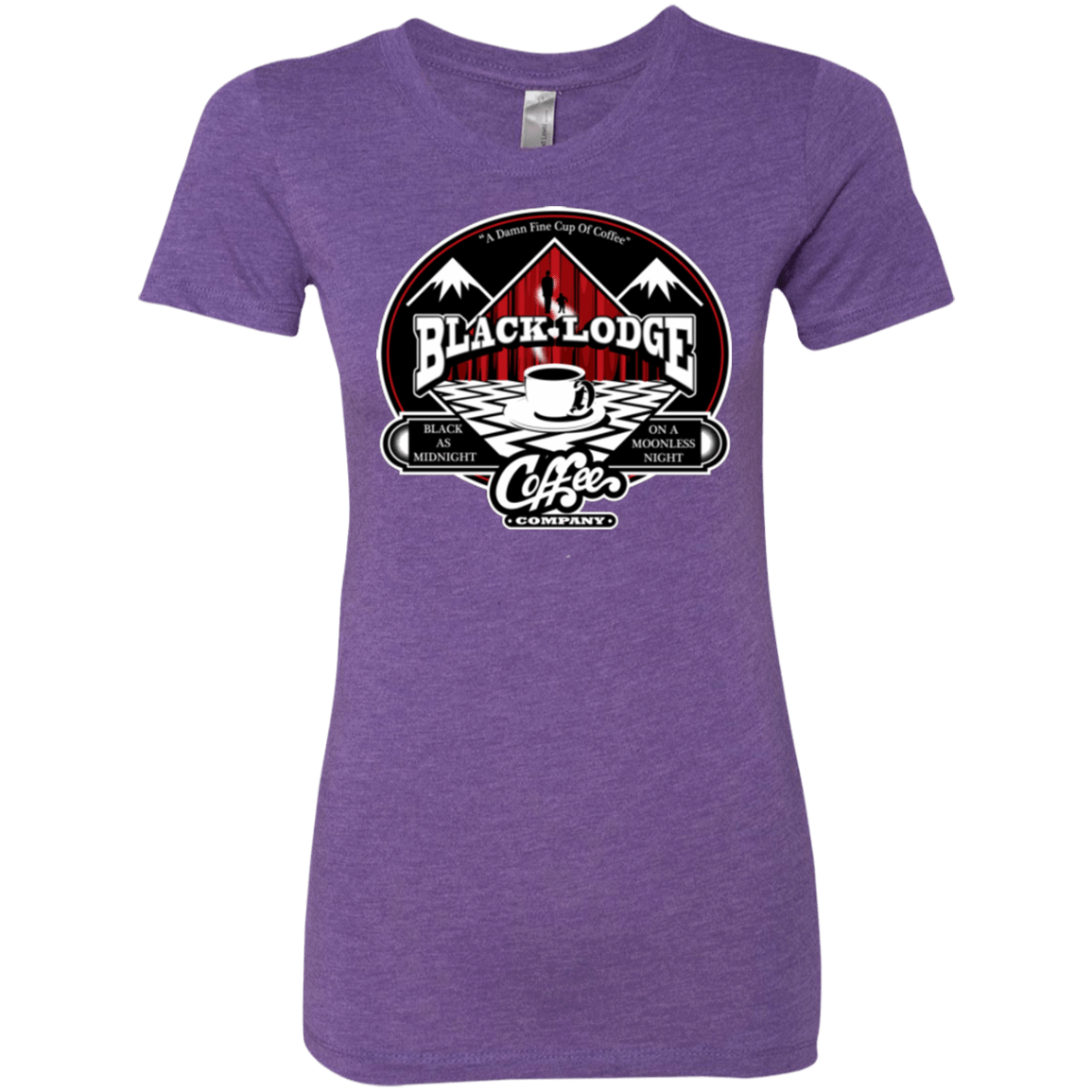 T-Shirts Purple Rush / Small Black Lodge Coffee Company Women's Triblend T-Shirt