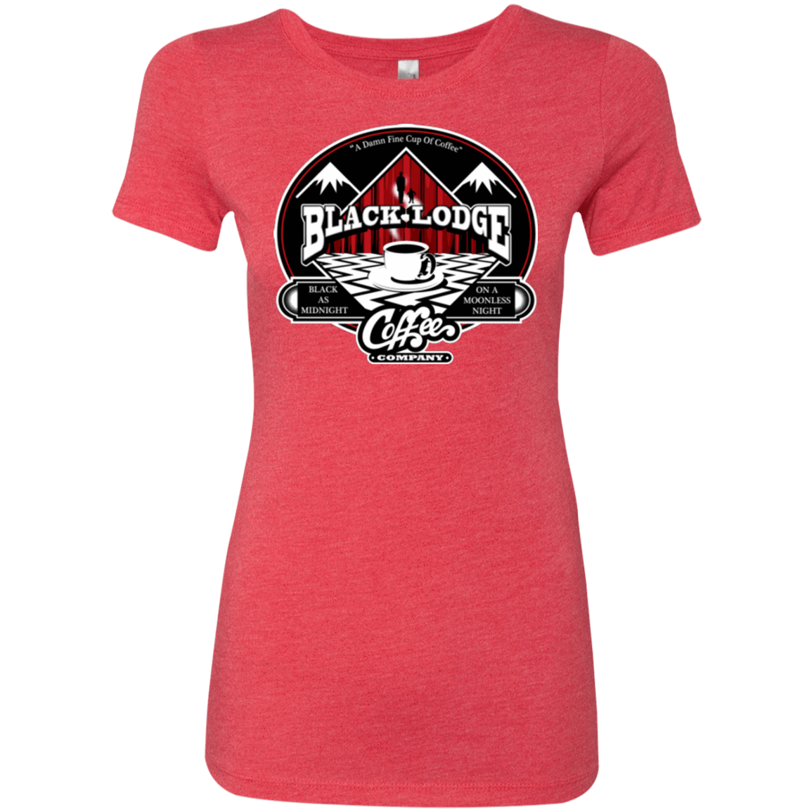 T-Shirts Vintage Red / Small Black Lodge Coffee Company Women's Triblend T-Shirt