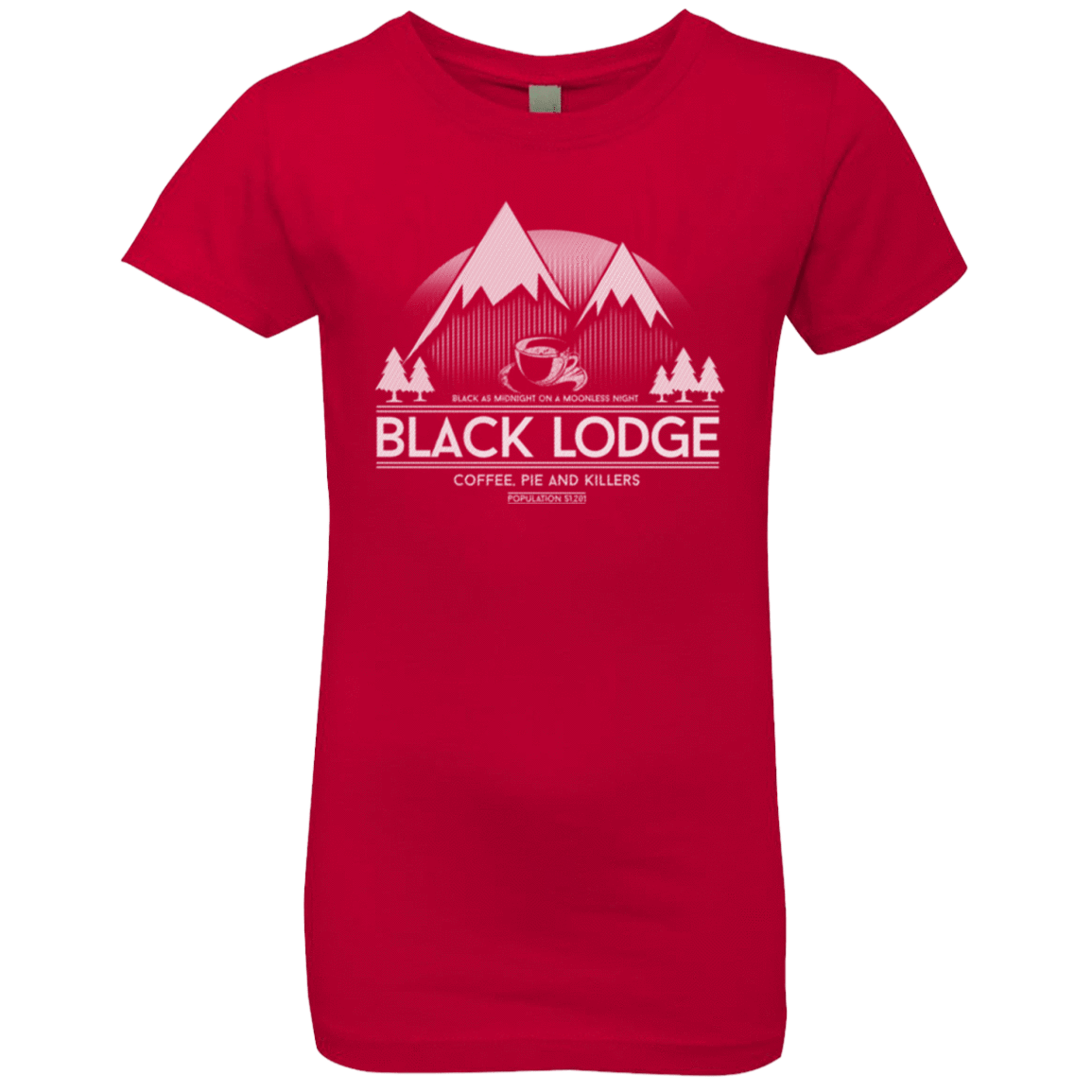T-Shirts Red / YXS Black Lodge Girls Premium T-Shirt