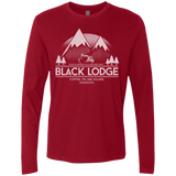 T-Shirts Cardinal / Small Black Lodge Men's Premium Long Sleeve