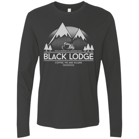 T-Shirts Heavy Metal / Small Black Lodge Men's Premium Long Sleeve