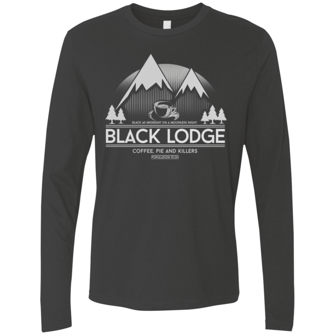 T-Shirts Heavy Metal / Small Black Lodge Men's Premium Long Sleeve