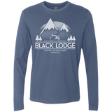 T-Shirts Indigo / Small Black Lodge Men's Premium Long Sleeve