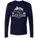T-Shirts Midnight Navy / Small Black Lodge Men's Premium Long Sleeve