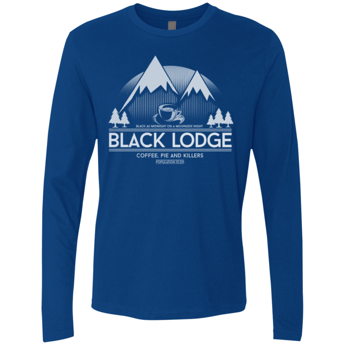 T-Shirts Royal / Small Black Lodge Men's Premium Long Sleeve