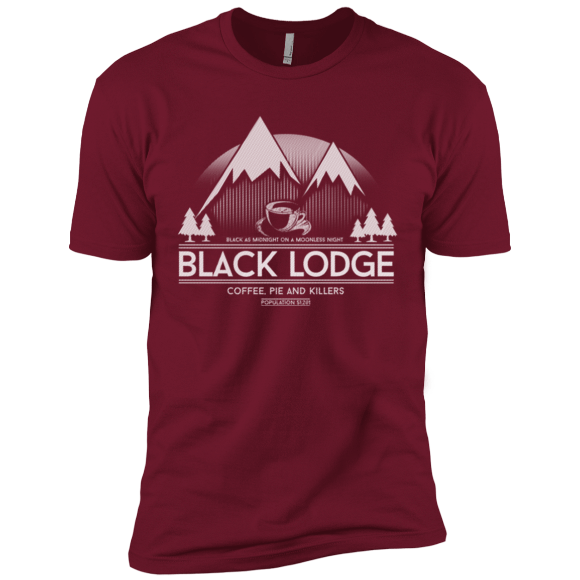 T-Shirts Cardinal / X-Small Black Lodge Men's Premium T-Shirt