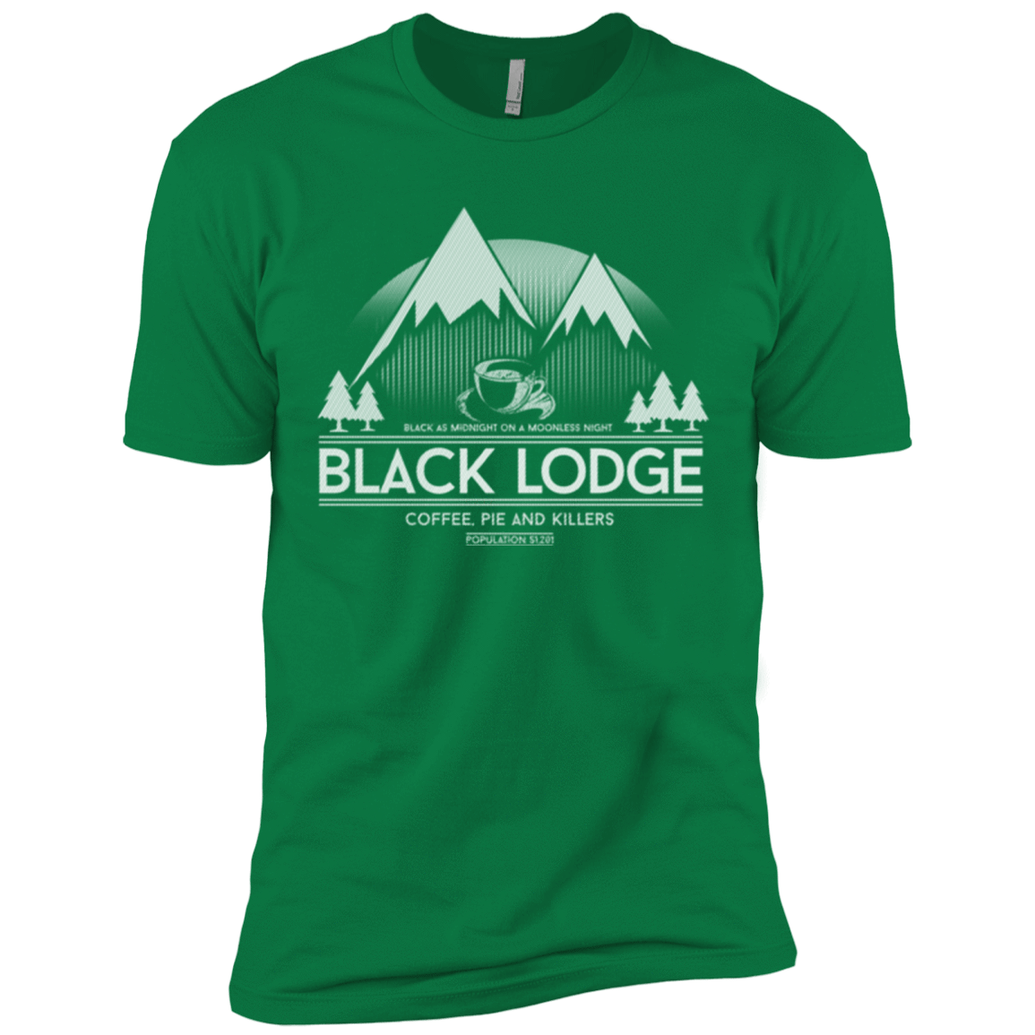 T-Shirts Kelly Green / X-Small Black Lodge Men's Premium T-Shirt