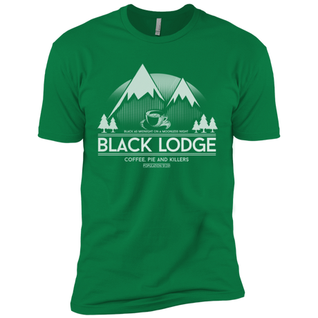 T-Shirts Kelly Green / X-Small Black Lodge Men's Premium T-Shirt