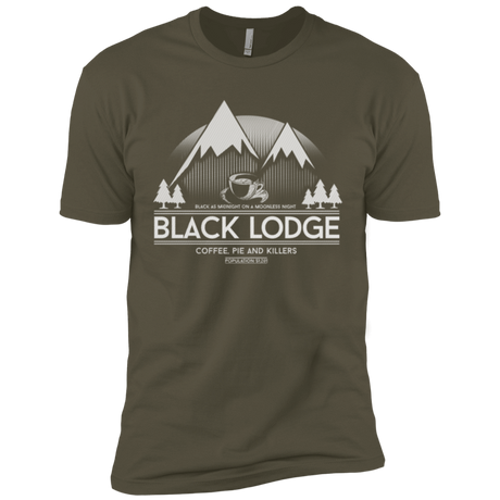 T-Shirts Military Green / X-Small Black Lodge Men's Premium T-Shirt
